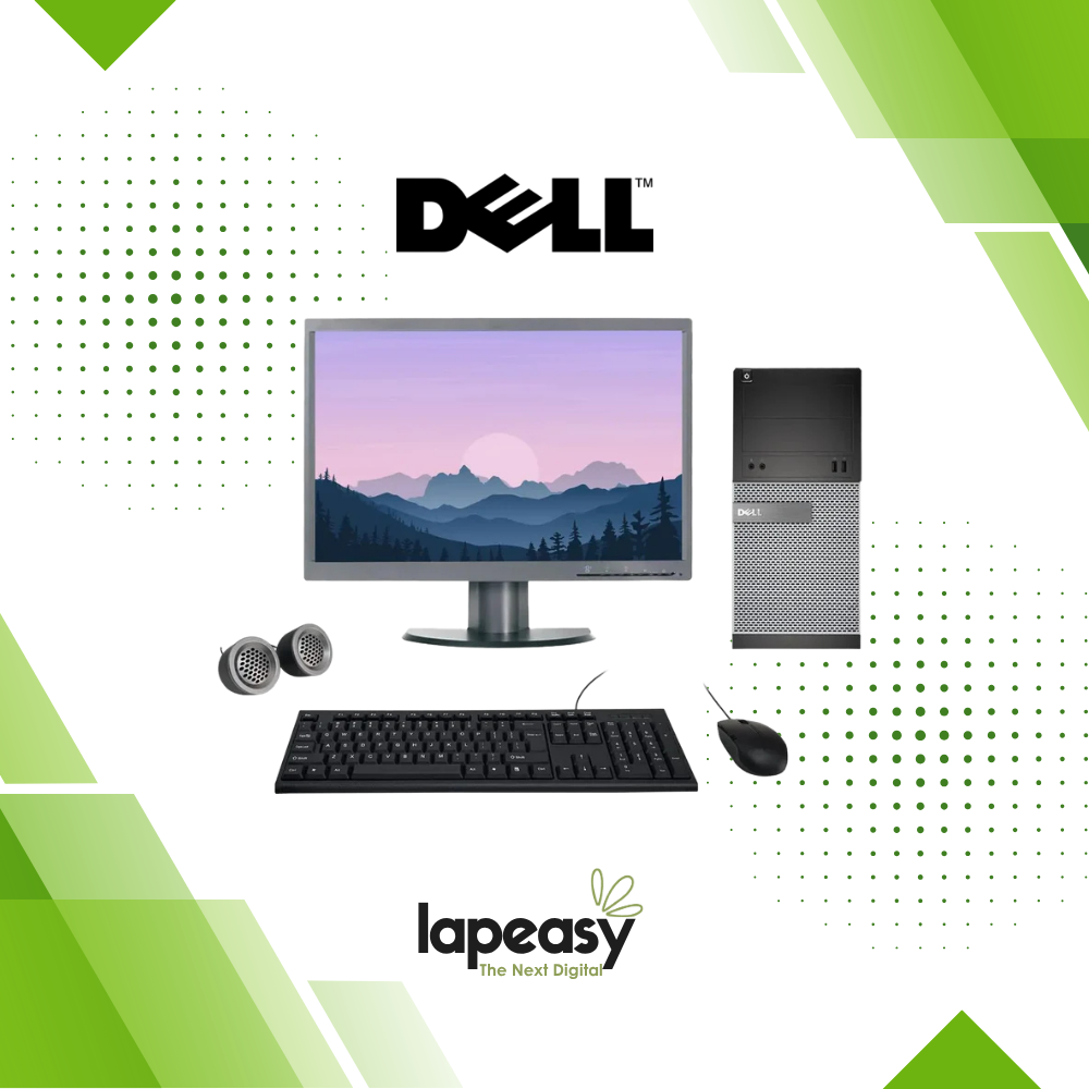 Dell Optiplex All-in-One Desktop Computer Set | Intel i5-2nd Gen | 22" HD Monitor | Wired KB & Mouse | Win 10 Pro | Refurbished